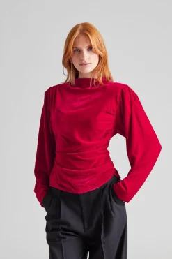Jet Top Velvet Red