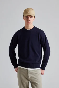 Jonas Cotton Sweater Dk Navy