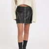 Jula Leather Skirt Demitasse
