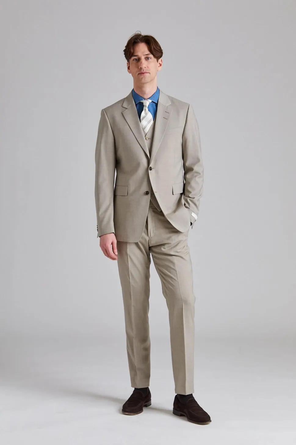 Justin Tenuta Suit Sand