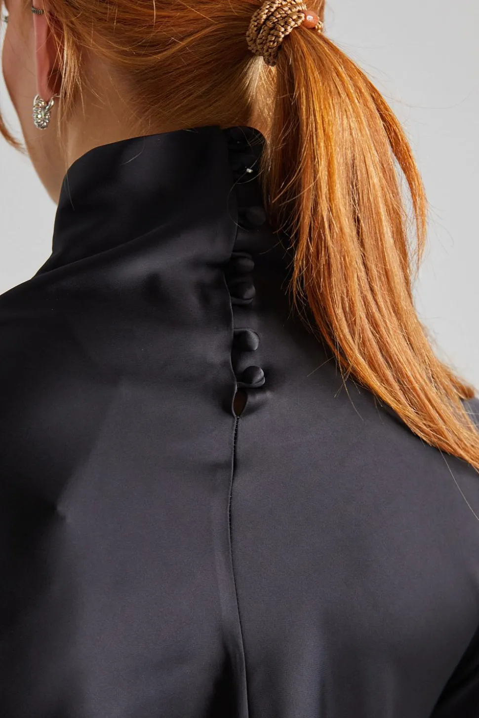 Kalisa Asymmetric Blouse Black