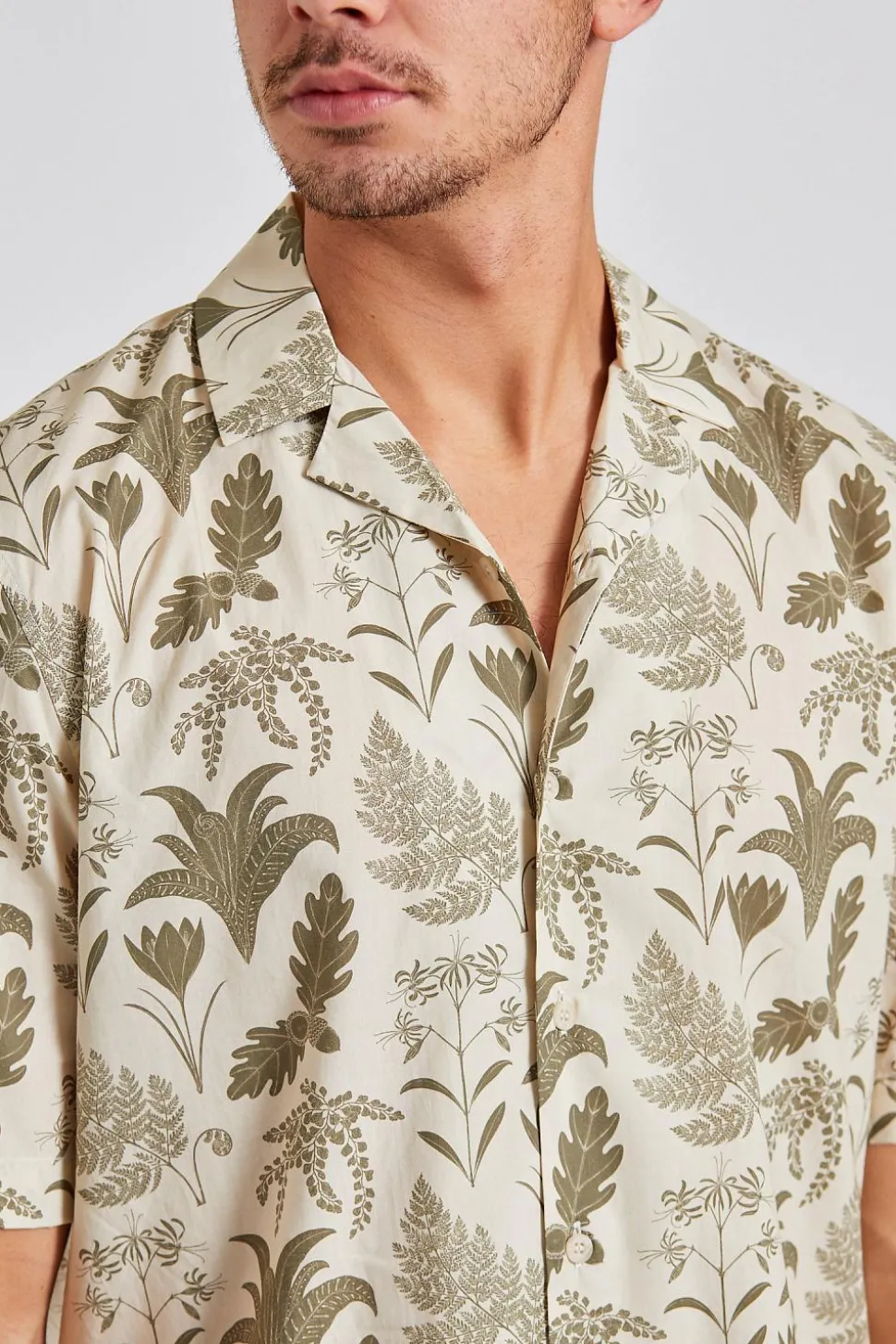 Katie Scott Camp Collar Shirt White