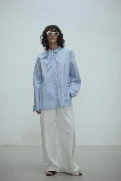 Kaz Cheque Shirt Blue