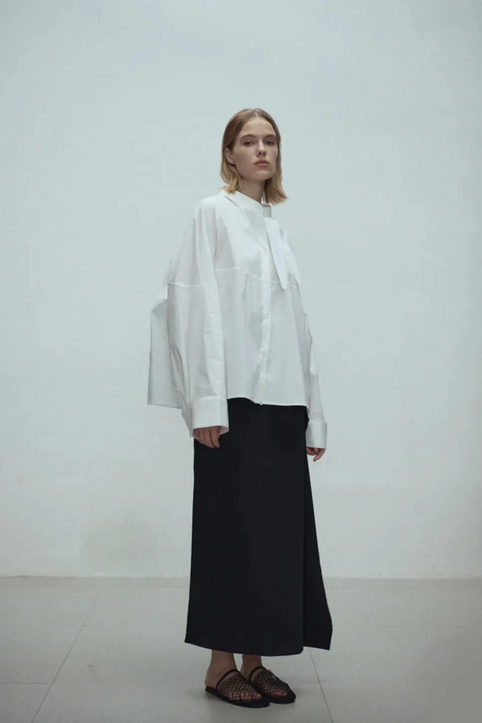 Kaz Wide Shirt White