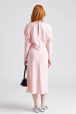 Keyhole Dolman Midi Dress Candyfloss