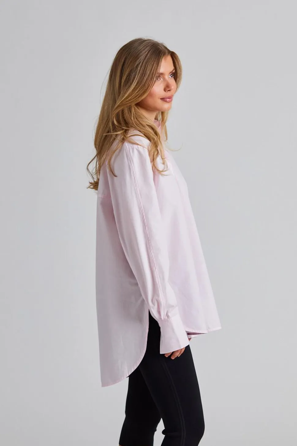 Kimono-Sleeve Poplin Shirt Blossom