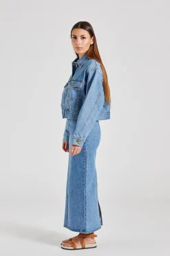 Kirsten Cropped Vintage Blue