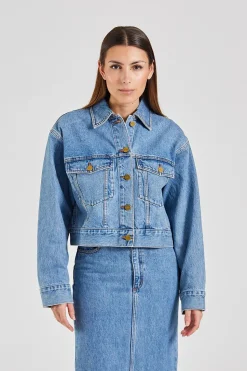 Kirsten Cropped Vintage Blue