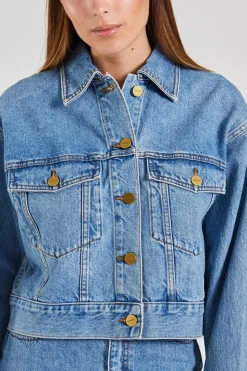 Kirsten Cropped Vintage Blue