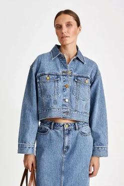 Kirsten Cropped Vintage Blue