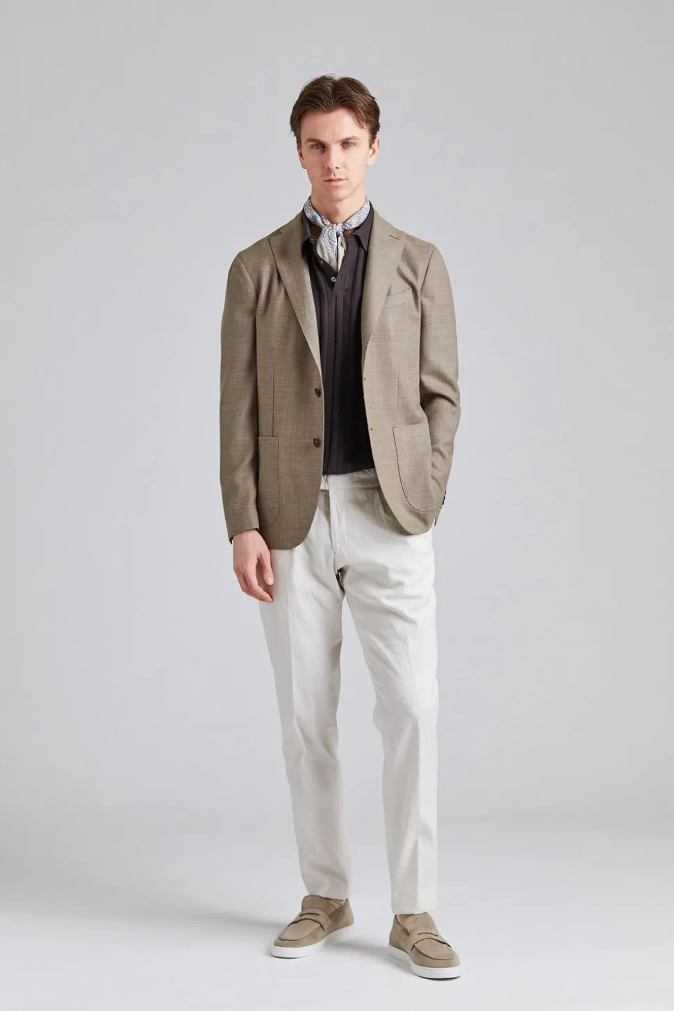 K-Jacket Wool Hopsack Beige