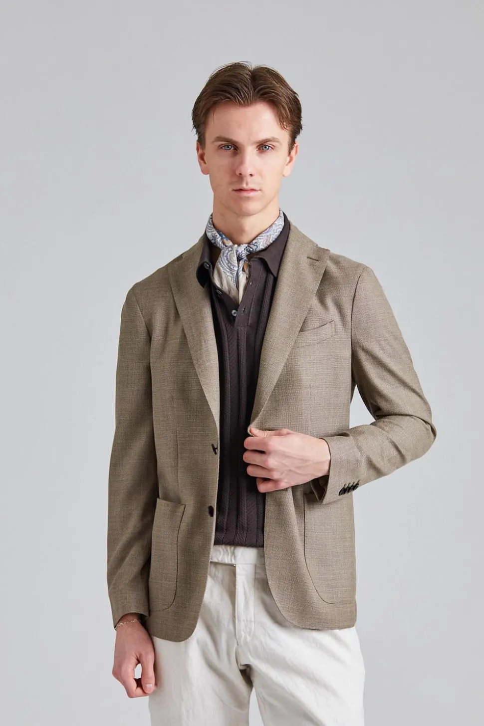 K-Jacket Wool Hopsack Beige