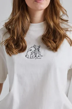 Kjerag Embroidery Tee White