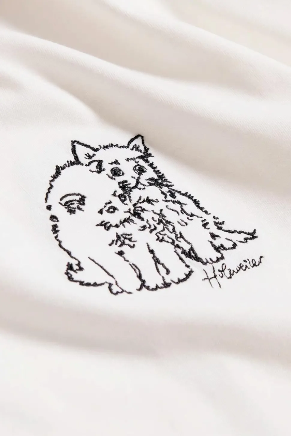Kjerag Embroidery Tee White