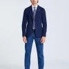 Knit Jacket Cotton Navy