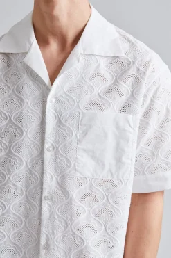 La Chemise Brodée Tapisserie White