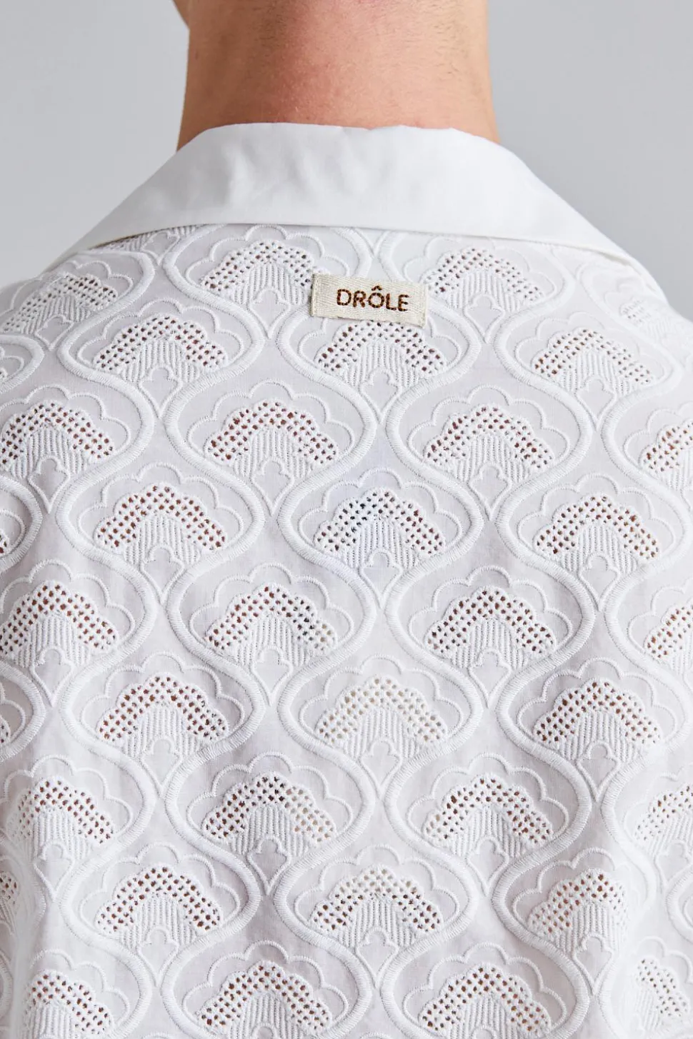 La Chemise Brodée Tapisserie White