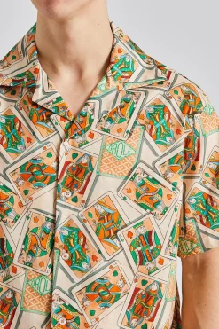 La Chemise Jeu de Cartes Peach