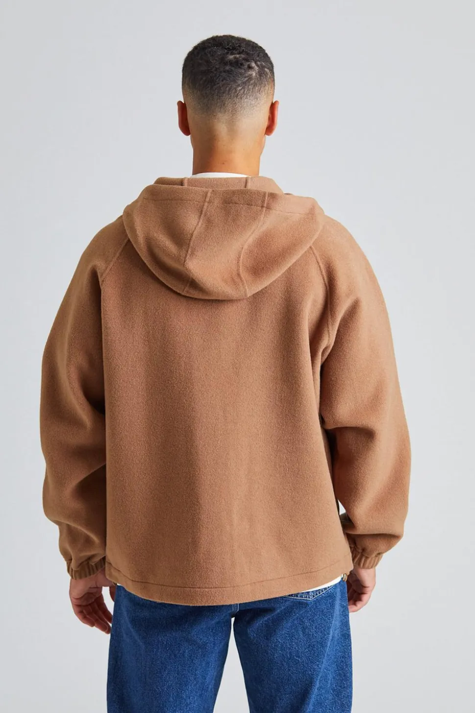 La Veste à Capuche Laine Camel