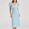 Lace Puff Sleeve Dress Omphalodes