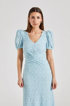 Lace Puff Sleeve Dress Omphalodes