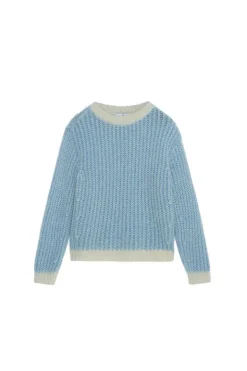 Lane Brioche Sweater Lt Blue