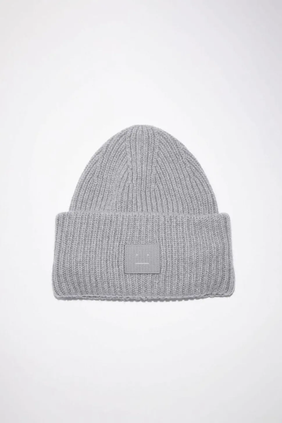 Large Face Logo Beanie Grey Mel FA-UX-HATS000063