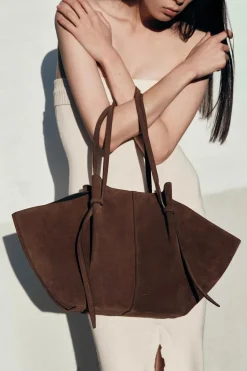Large Mochi Suede Chocolate