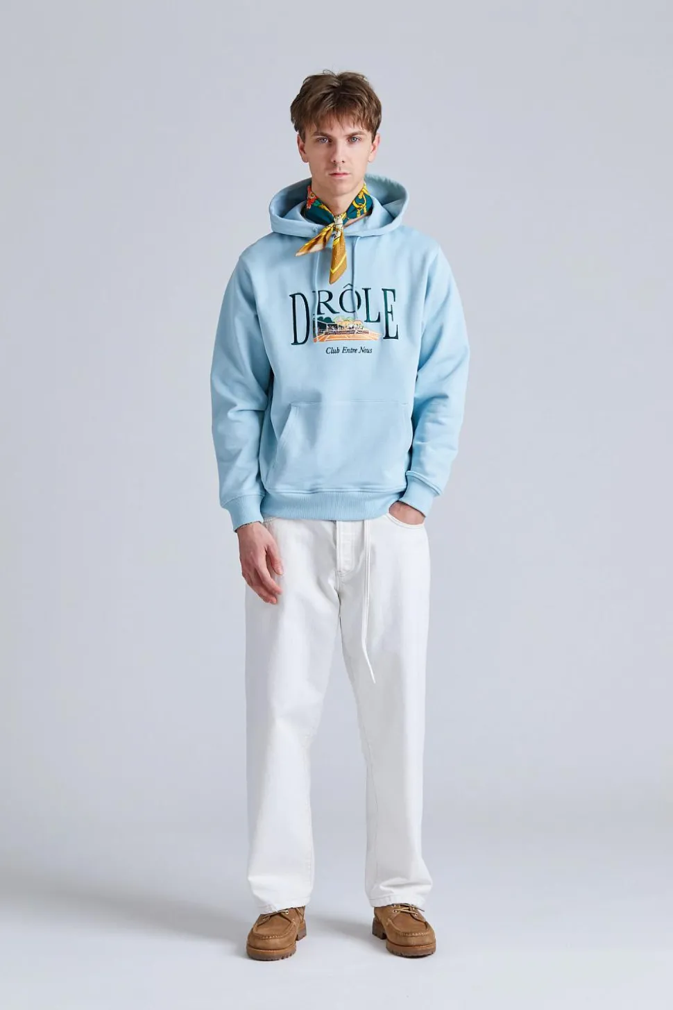 Le Hoodie Tennis Court Light Blue