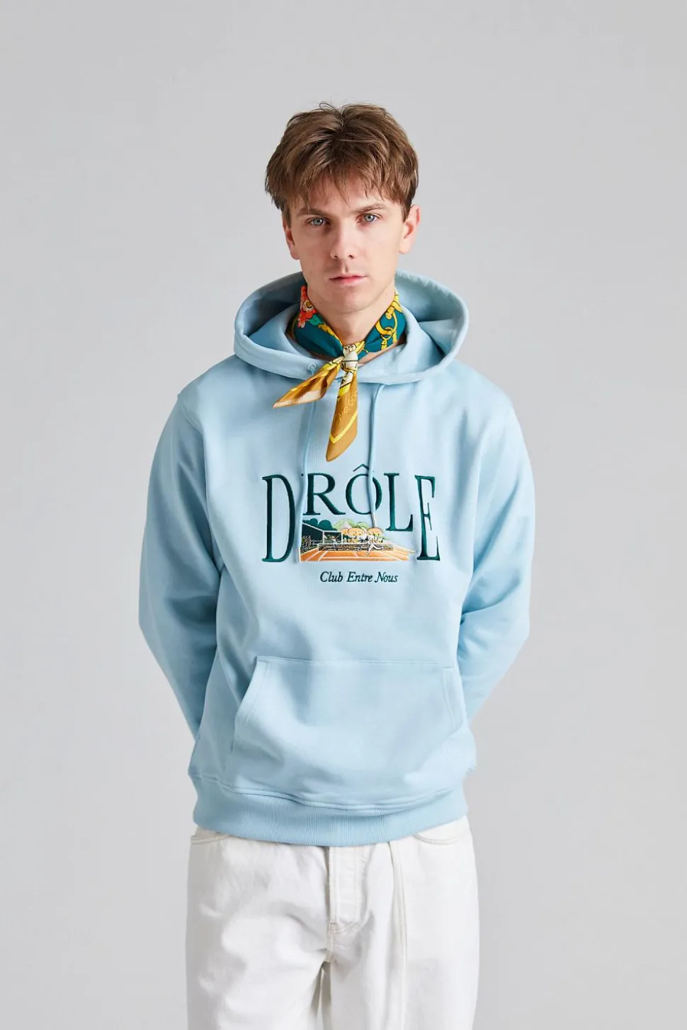 Le Hoodie Tennis Court Light Blue