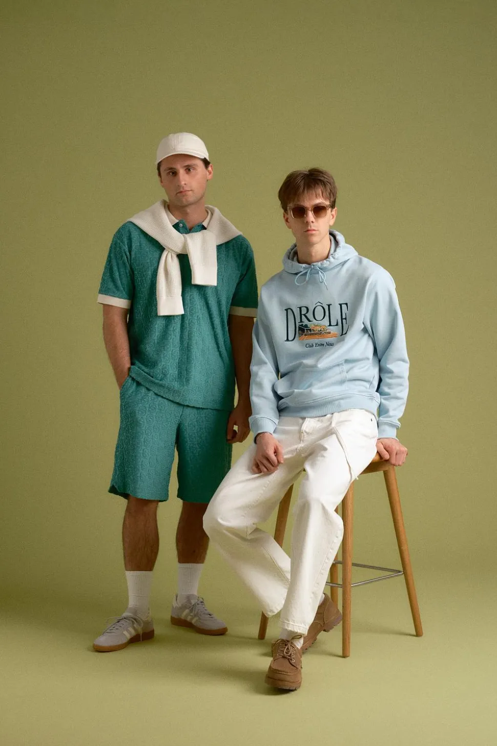 Le Hoodie Tennis Court Light Blue