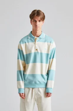 Le Polo Drôle Rayé Blue