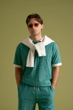 Le Polo Monogramme MC Emeraude