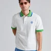 Le Polo Piqué Tresse Off White