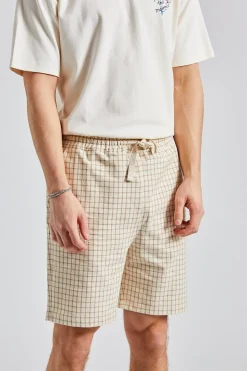 Le Short Carreaux Beige