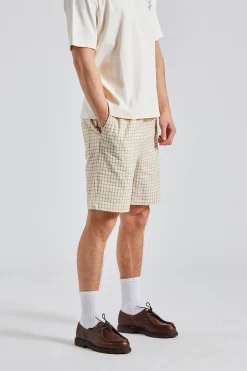 Le Short Carreaux Beige