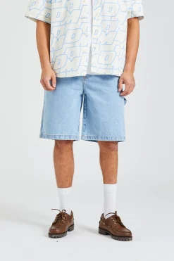 Le Short Jeans Délavé Light Blue