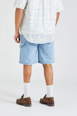 Le Short Jeans Délavé Light Blue