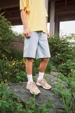 Le Short Jeans Délavé Light Blue