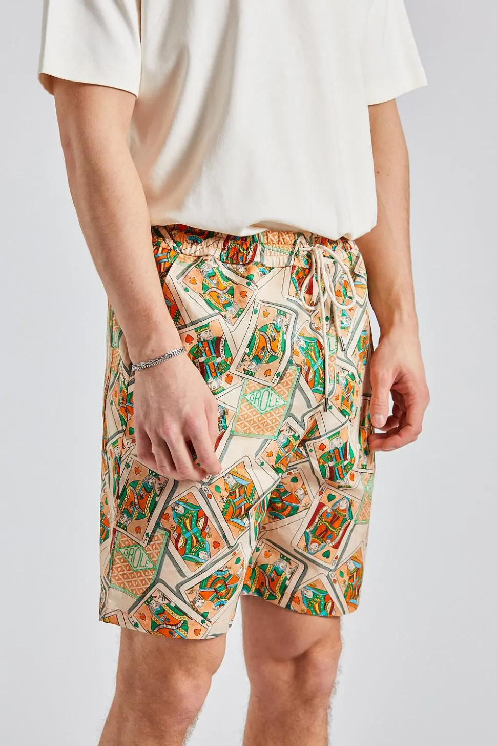 Le Short Jeu de Cartes Peach