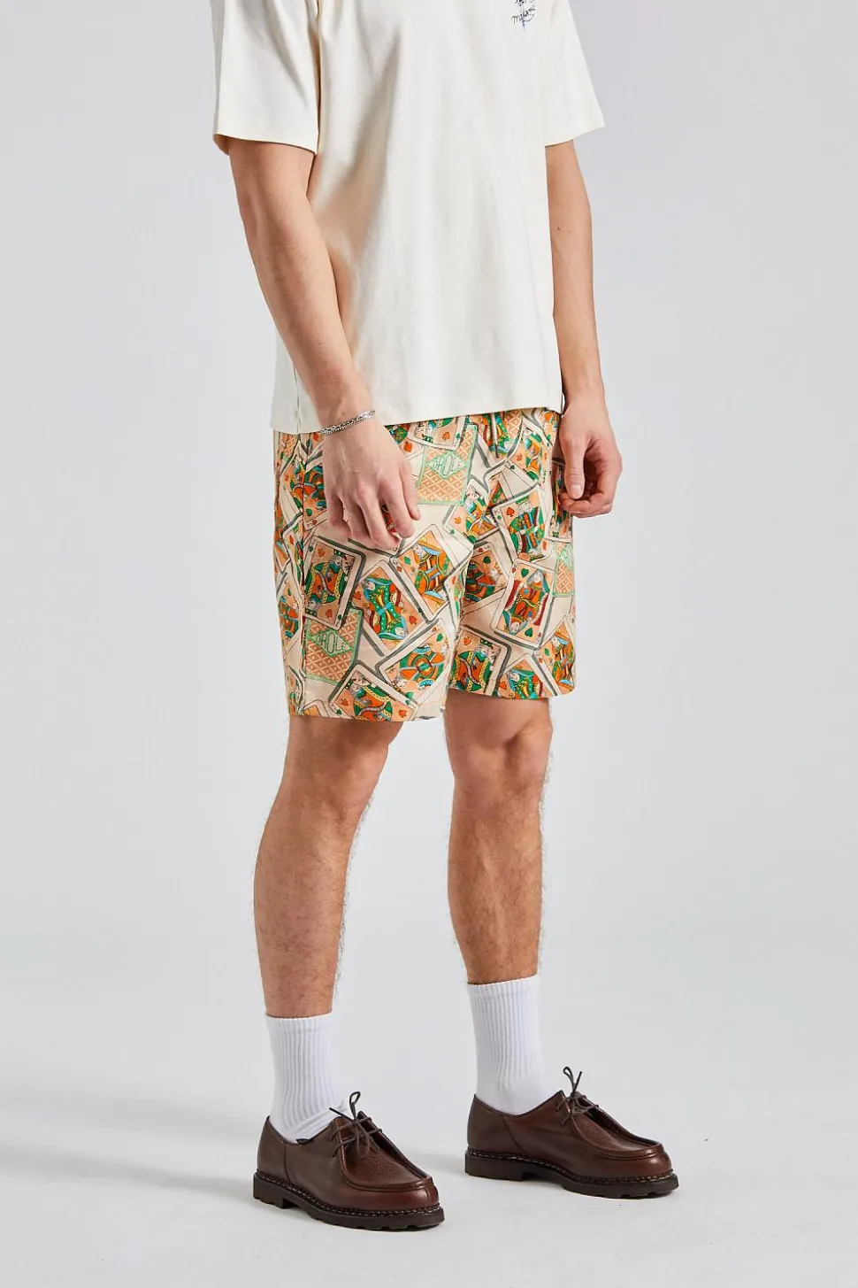 Le Short Jeu de Cartes Peach