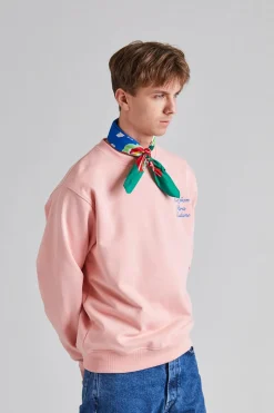 Le Sweatshirt Slogan Cursive Light Pink