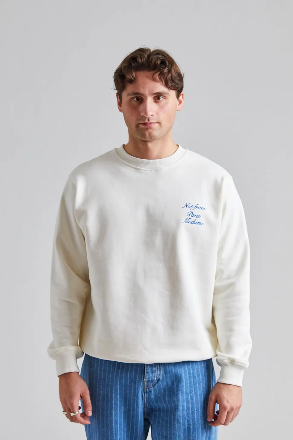 Le Sweatshirt Slogan Cursive Off White
