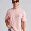 Le T-Shirt Slogan Cursive Light Pink