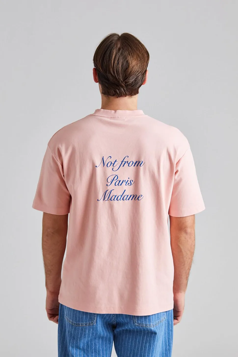 Le T-Shirt Slogan Cursive Light Pink