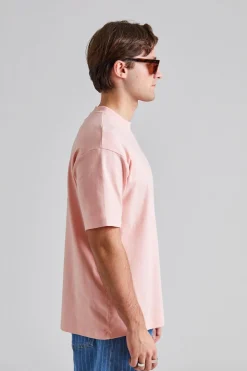 Le T-Shirt Slogan Cursive Light Pink