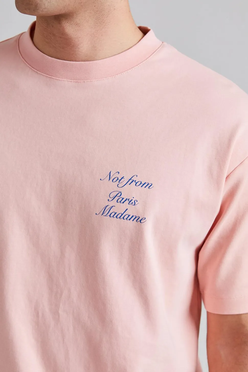 Le T-Shirt Slogan Cursive Light Pink