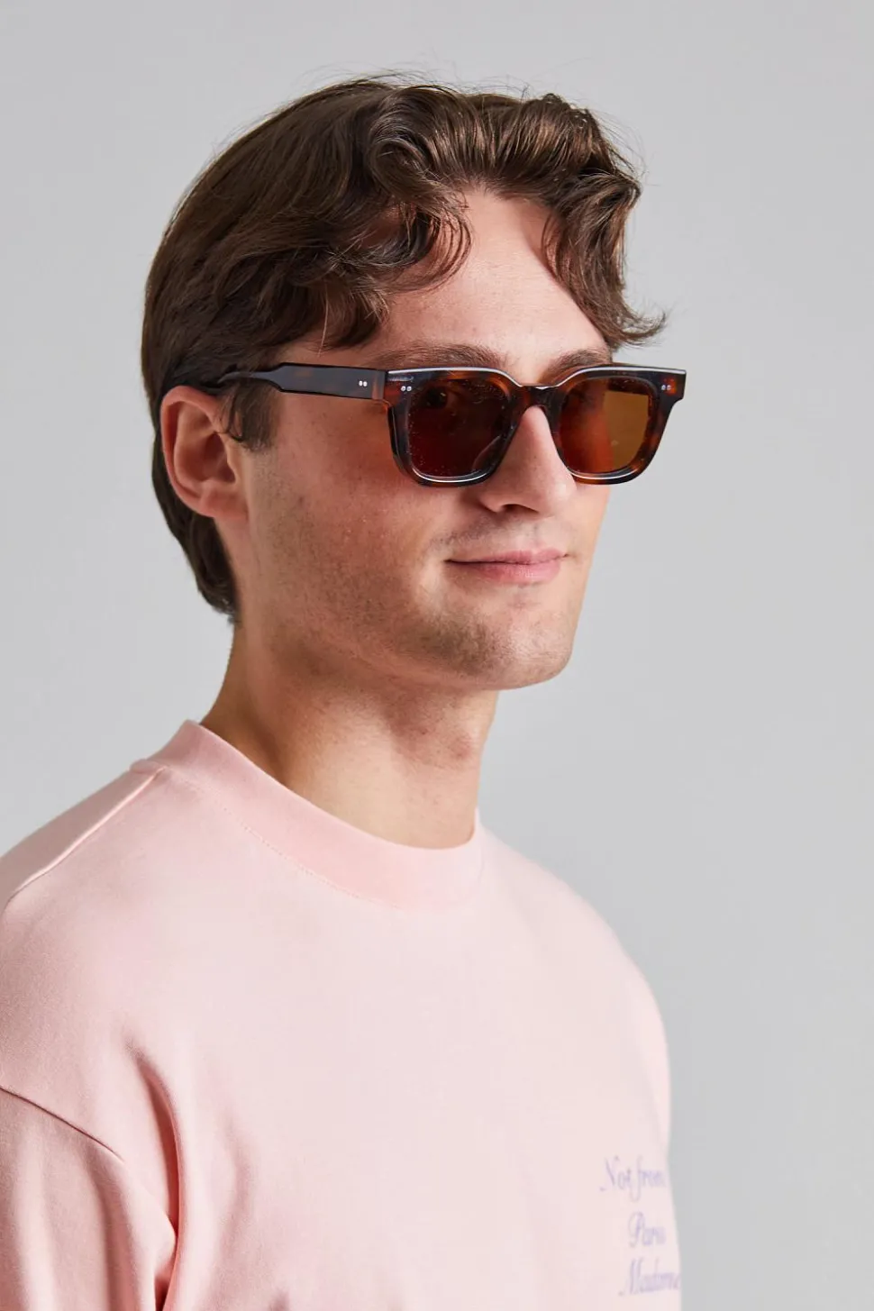 Le T-Shirt Slogan Cursive Light Pink