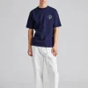 Le T-Shirt Slogan Esquisse Navy