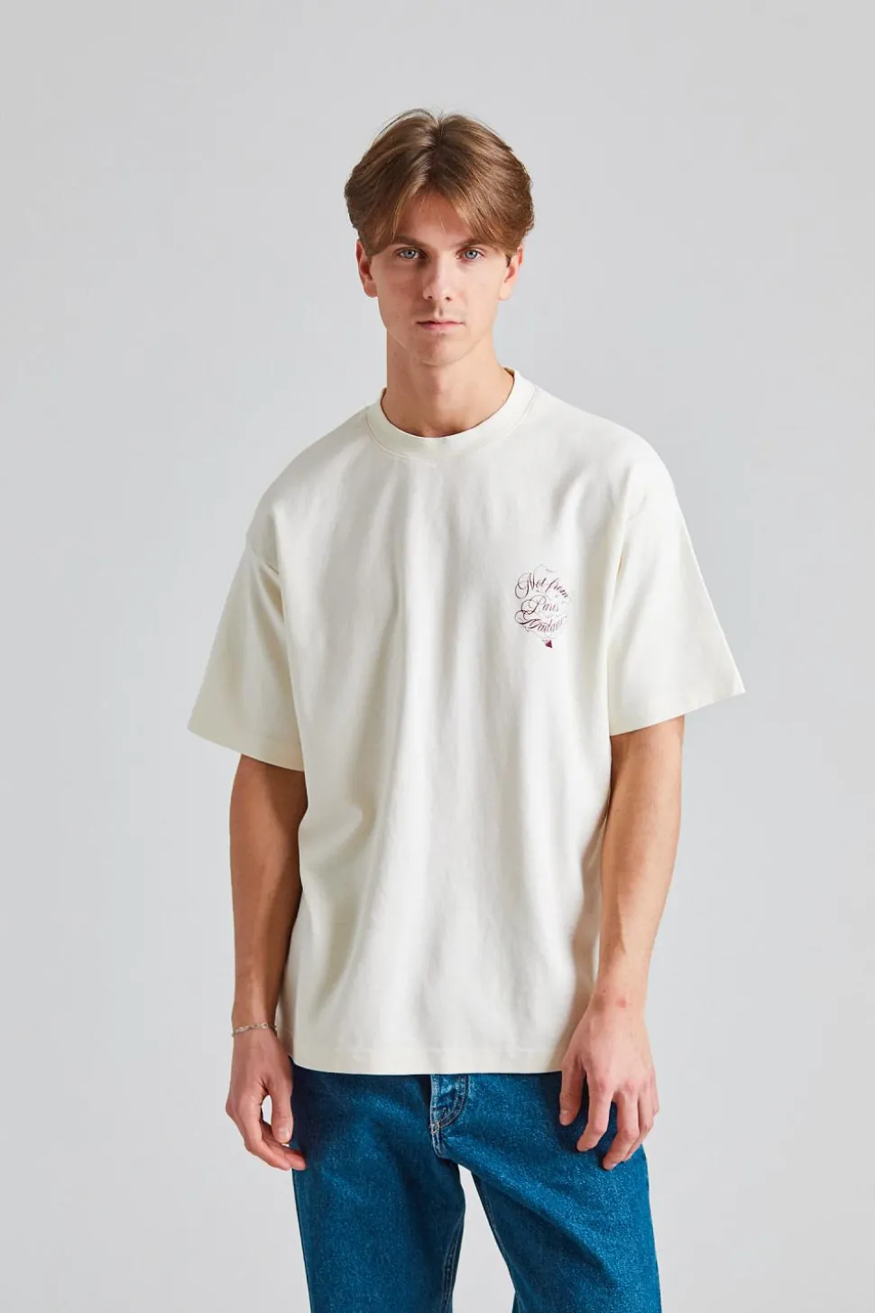 Le T-Shirt Slogan Vignes Cream